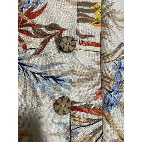 Shelby Palmer  Hawaiian Dress 16 Retro Short Sleeve Below Knee Floral - Picture 13 of 13